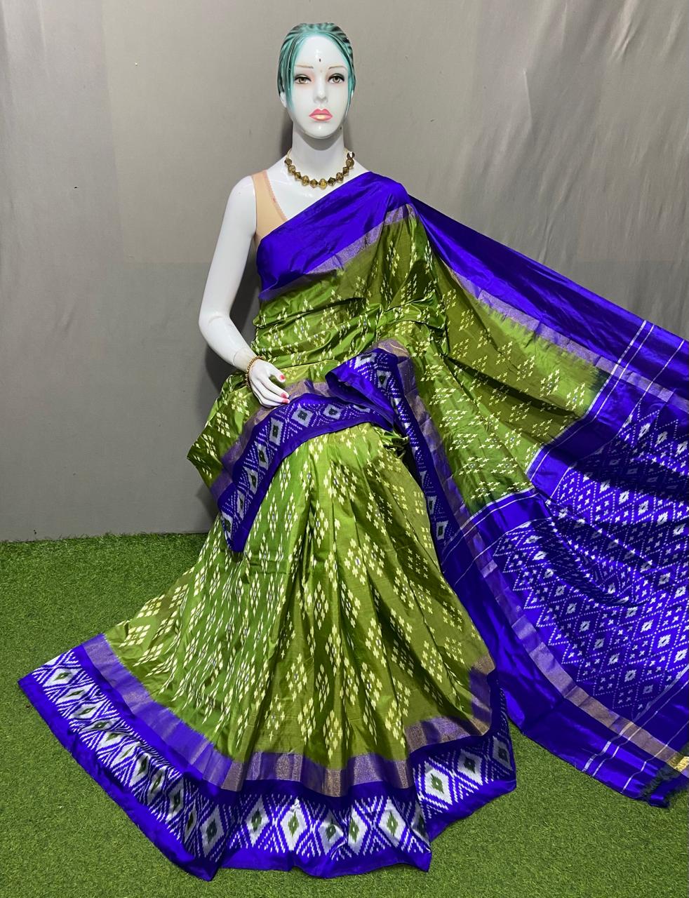 Handloom Ikat Tissue Silk Saree at Rs.8000/Piece in nalgonda offer by Sai  Krishna Ikkat Handloom Saree